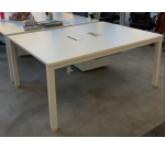 Bench de 2 120x80 blanc et top access arrondi JOBI - Reconditionné