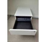 Caisson Steelcase 2 tiroirs avec clef, Blanc 42x60 H52 MANON - Reconditionné