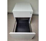 Caisson Steelcase 2 tiroirs avec clef, Blanc 42x60 H52 MANON - Reconditionné