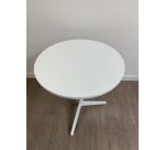 Table cafétéria ronde diamètre 70 H75 Blanc-Blanc MANON - Reconditionné