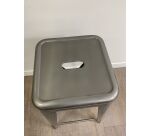 Tabouret haut Tolix gris brut verni H75 MANON - Reconditionné