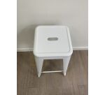 Tabouret haut Tolix blanc H75 MANON - Reconditionné