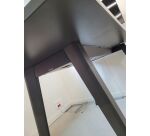 Table de réunion Steelcase trapèze haute Gris foncé 200x110x80 H110 MANON - Reconditionné