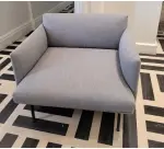 Chauffeuse lounge grise DESIR - Reconditionné
