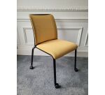 Chaise de réunion à roulettes Steelcase BRICE jaune - Reconditionné