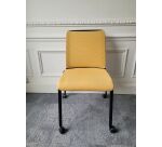 Chaise de réunion à roulettes Steelcase BRICE jaune - Reconditionné