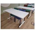 Table rabattable DESIR 11 140x60 blanche - Reconditionné