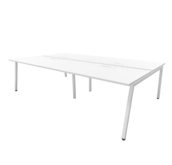 Bench de 6 positions 140x80 cm blanc IZIS - Reconditionné