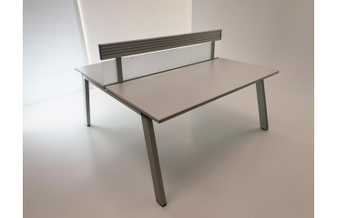 Bench de 2 places Steelcase 160x80 Blanc MANON - Reconditionné