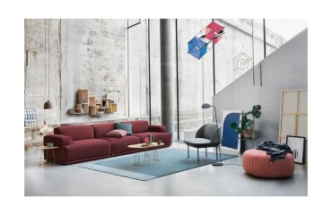 Pouf Muuto ESSAIM moutarde - Reconditionné