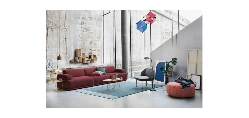 Pouf Muuto ESSAIM moutarde - Reconditionné