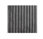 Pouf en velours cotelé gris anthracite DESIR - Reconditionné