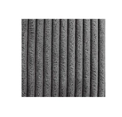 Pouf en velours cotelé gris anthracite DESIR - Reconditionné