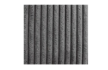 Pouf en velours cotelé gris anthracite DESIR - Reconditionné