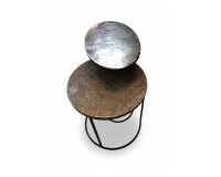 Tables basses gigogne doré/argenté DESIR 5 - Reconditionné