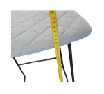 Tabouret haut Tao gris clair WORA - Reconditionné