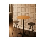 Tabouret haut Sun noir WORA - Reconditionné
