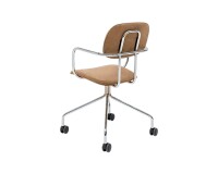 Chaise de réunion velours et chrome SIDOE - Reconditionné
