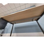 Bureau individuel 160x80 cm Chêne/Noir CAMARGUE - Reconditionné