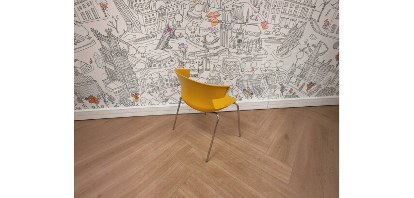 Chaise empilable CAMARGUE jaune - Reconditionné