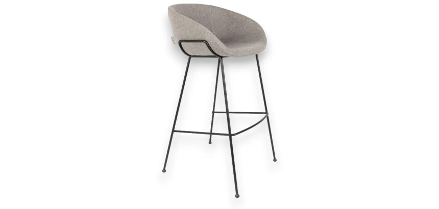Chaise haute Zuiver grise DESIR - Reconditionné