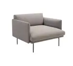 Chauffeuse lounge grise DESIR - Reconditionné