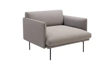 Chauffeuse lounge grise DESIR - Reconditionné
