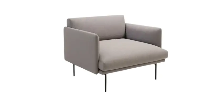 Chauffeuse lounge grise DESIR - Reconditionné