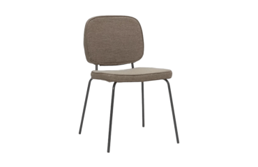Chaise empilable Tissu Beige DESIR - Reconditionné