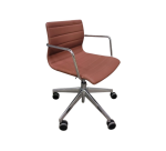 Chaise de réunion cuir marron Diemme DESIR 5 - Reconditionné