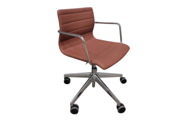 Chaise de réunion cuir marron Diemme DESIR 5 - Reconditionné