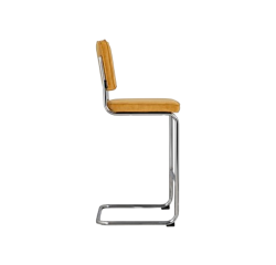 Chaise haute velours jaune Ridge Rib Zuiver - Reconditionné