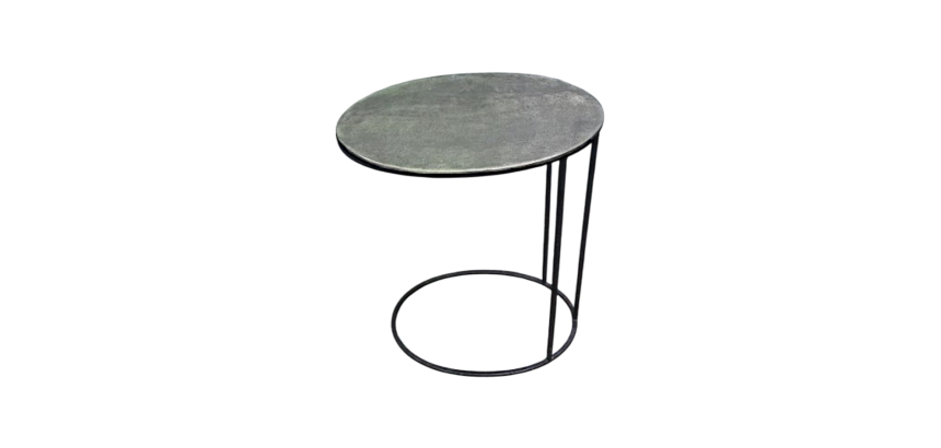 Table d'appoint argentée DESIR 5 - Reconditionné