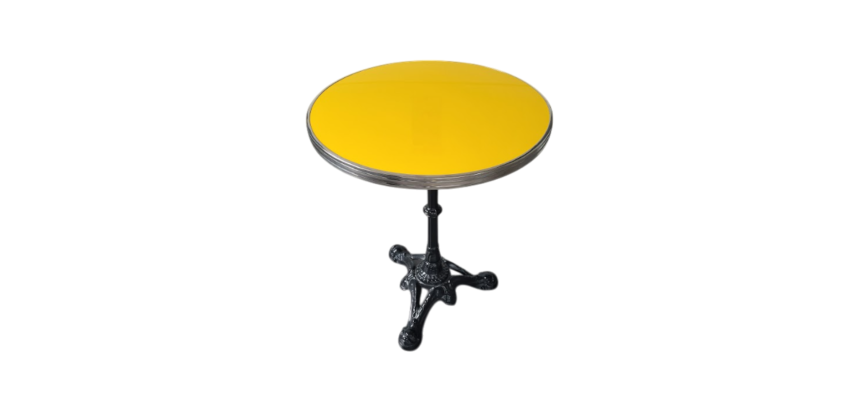 Table ronde bistrot Ardamez Jaune MAKI - Reconditionné