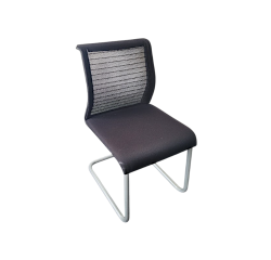 Chaise visiteur Steelcase Think pied luge Gris MAKI - Reconditionné