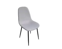 Chaise de réunion tissus Gris Clair MAKI - Reconditionné