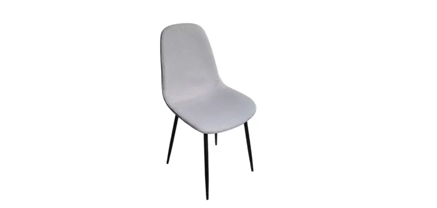 Chaise de réunion tissus Gris Clair MAKI - Reconditionné