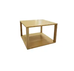 Table basse en bois carré 40x40 cm - Petit DISCO - Reconditionné