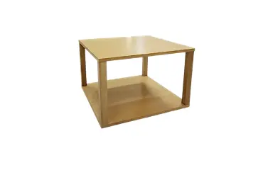 Table basse en bois carré 40x40 cm - Petit DISCO - Reconditionné