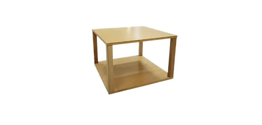 Table basse en bois carré 40x40 cm - Petit DISCO - Reconditionné