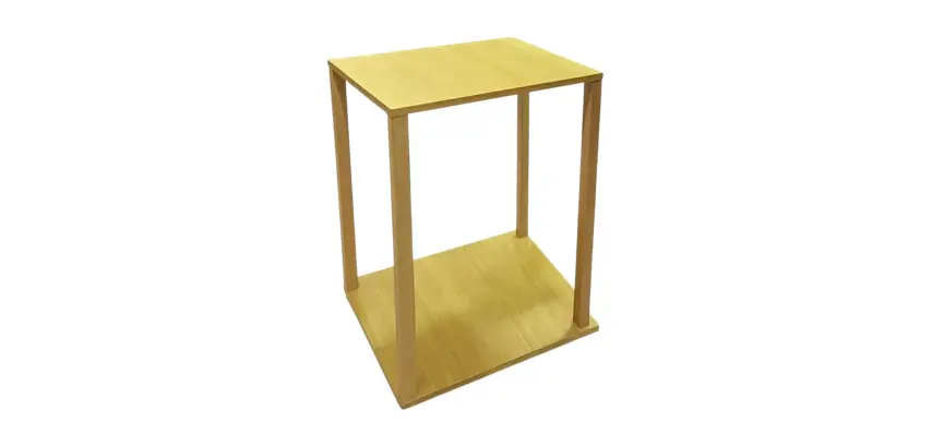 Table basse en bois carré 45x45 cm - Moyen DISCO - Reconditionné