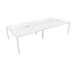 Bench de 4 positions 320x164 Blanc/Blanc LABRADOR - Reconditionné