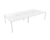 Bench de 4 positions 320x164 Blanc/Blanc LABRADOR - Reconditionné