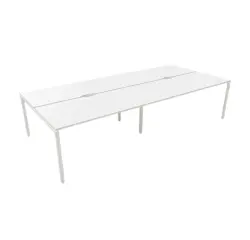Bench de 4 positions 320x164 Blanc/Blanc LABRADOR - Reconditionné