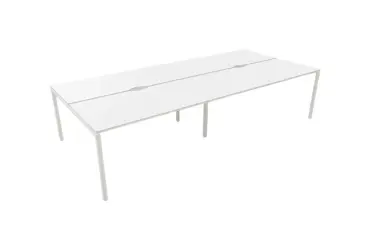 Bench de 4 positions 320x164 Blanc/Blanc LABRADOR - Reconditionné