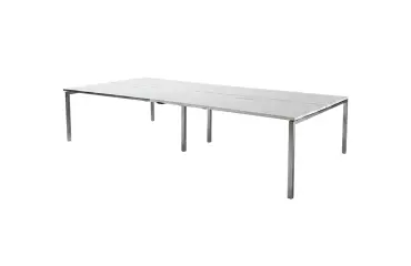 Bench de 4 positions 280x162 Blanc/Gris LABRADOR - Reconditionné