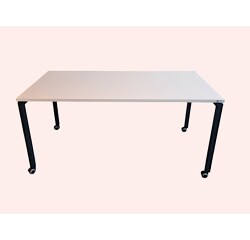 Bureau individuel SERENA 2 160x80 Pieds à roulette - Reconditionné
