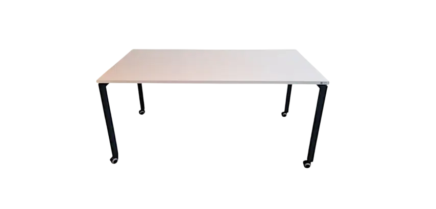 Bureau individuel SERENA 2 160x80 Pieds à roulette - Reconditionné