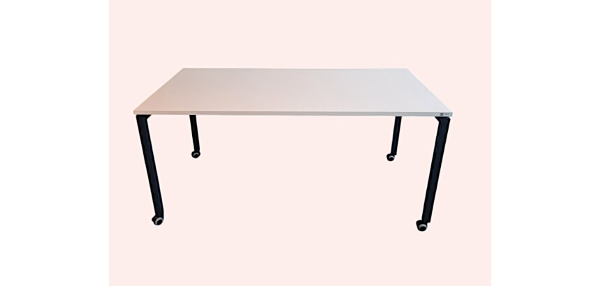 Bureau individuel SERENA 2 160x80 Pieds à roulette - Reconditionné