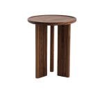Table basse en noyer SMALA 3 diam. 40cm - Reconditionné